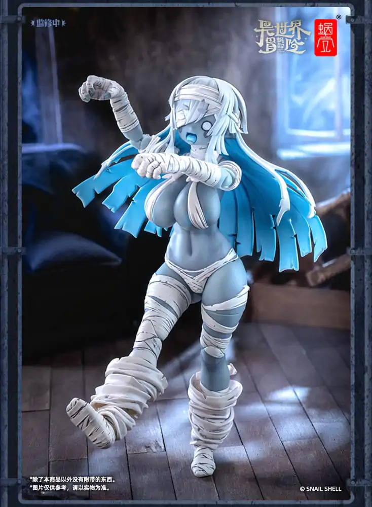 Kit figurină de acțiune personaj original 1/12 RPG-03 Zombie Girl Grisa 15 cm poza produsului