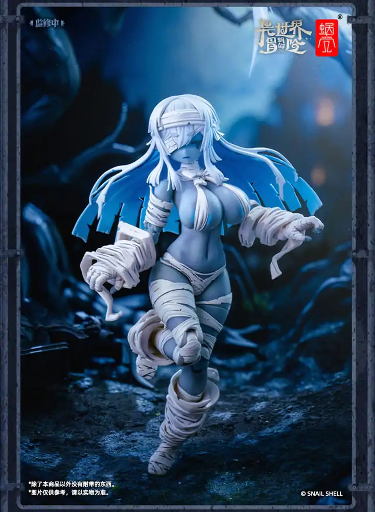 Kit figurină de acțiune personaj original 1/12 RPG-03 Zombie Girl Grisa 15 cm poza produsului
