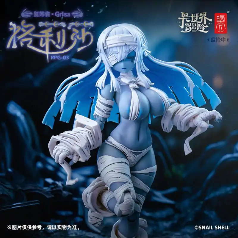 Kit figurină de acțiune personaj original 1/12 RPG-03 Zombie Girl Grisa 15 cm poza produsului