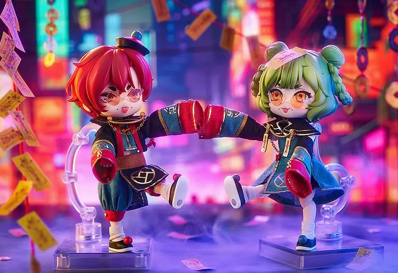 Figurină de acțiune Nendoroid Doll personaj original, gemeni Jiangshi în stil chinezesc: Usturoi 14 cm poza produsului