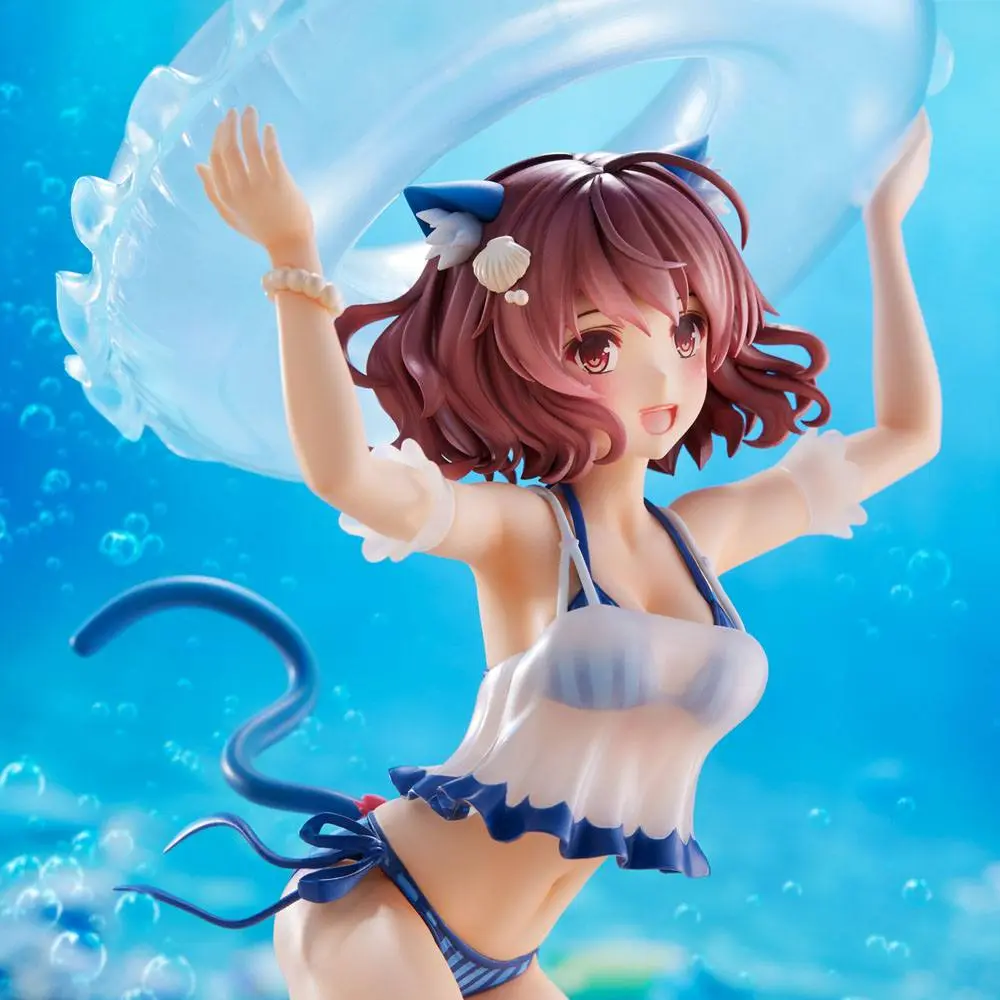 Figurină PVC personaj original Nia: Ver. costum de baie, ilustrație de Kurehito Misaki, 21 cm poza produsului