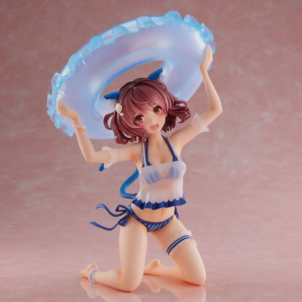 Figurină PVC personaj original Nia: Ver. costum de baie, ilustrație de Kurehito Misaki, 21 cm poza produsului