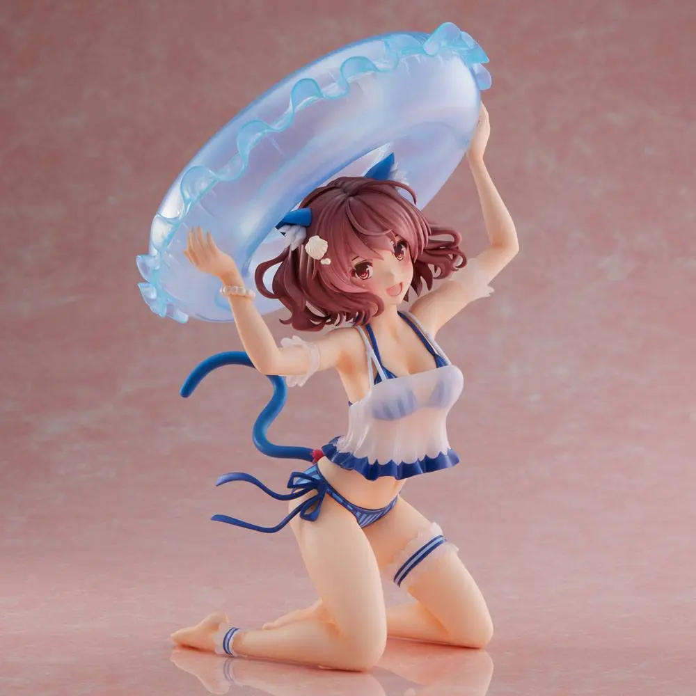 Figurină PVC personaj original Nia: Ver. costum de baie, ilustrație de Kurehito Misaki, 21 cm poza produsului