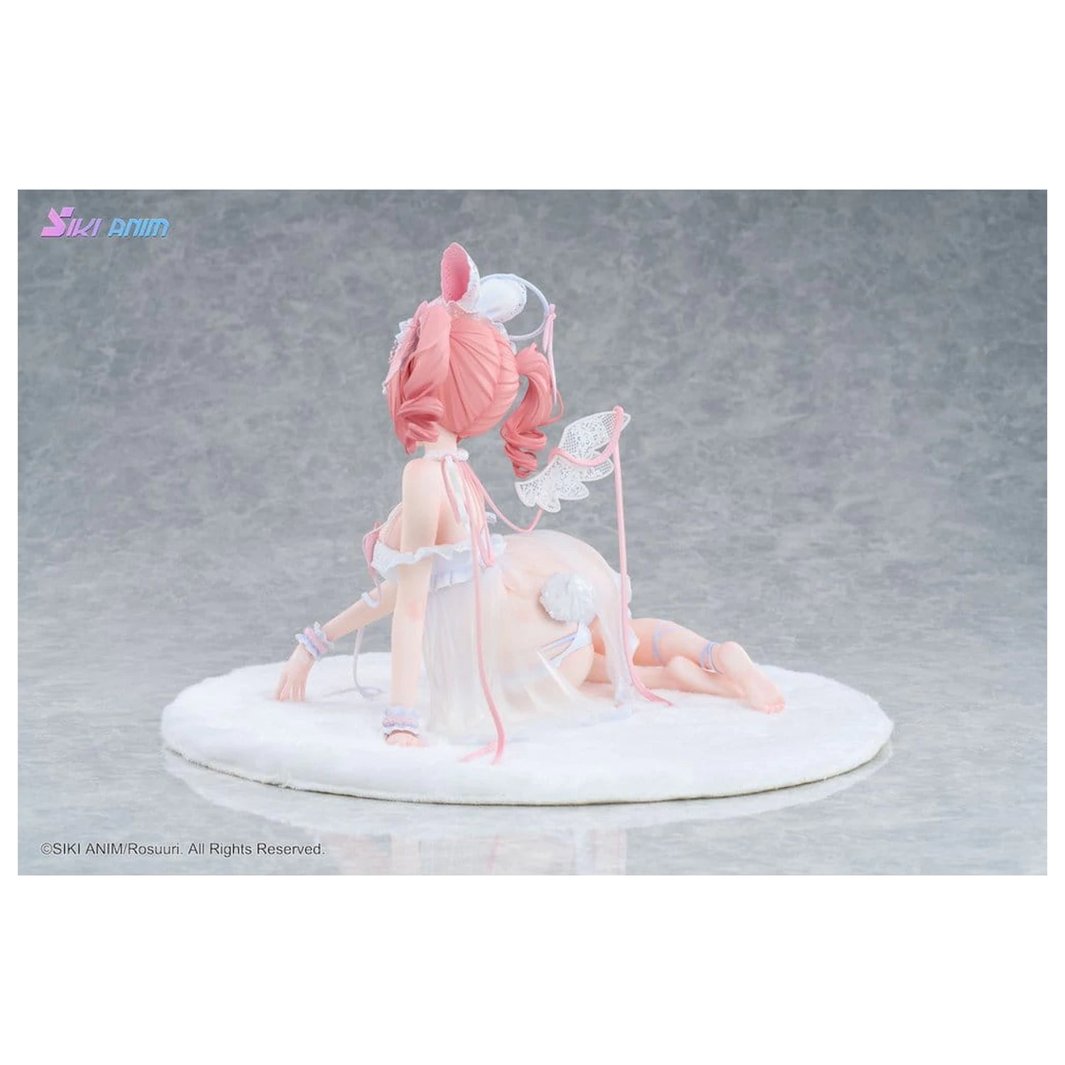 Figurina PVC Original Character 1/4 White Rabbit Rosu Angel Ver. Illustrated by Rosuuri Bonus Edition 23 cm poza produsului
