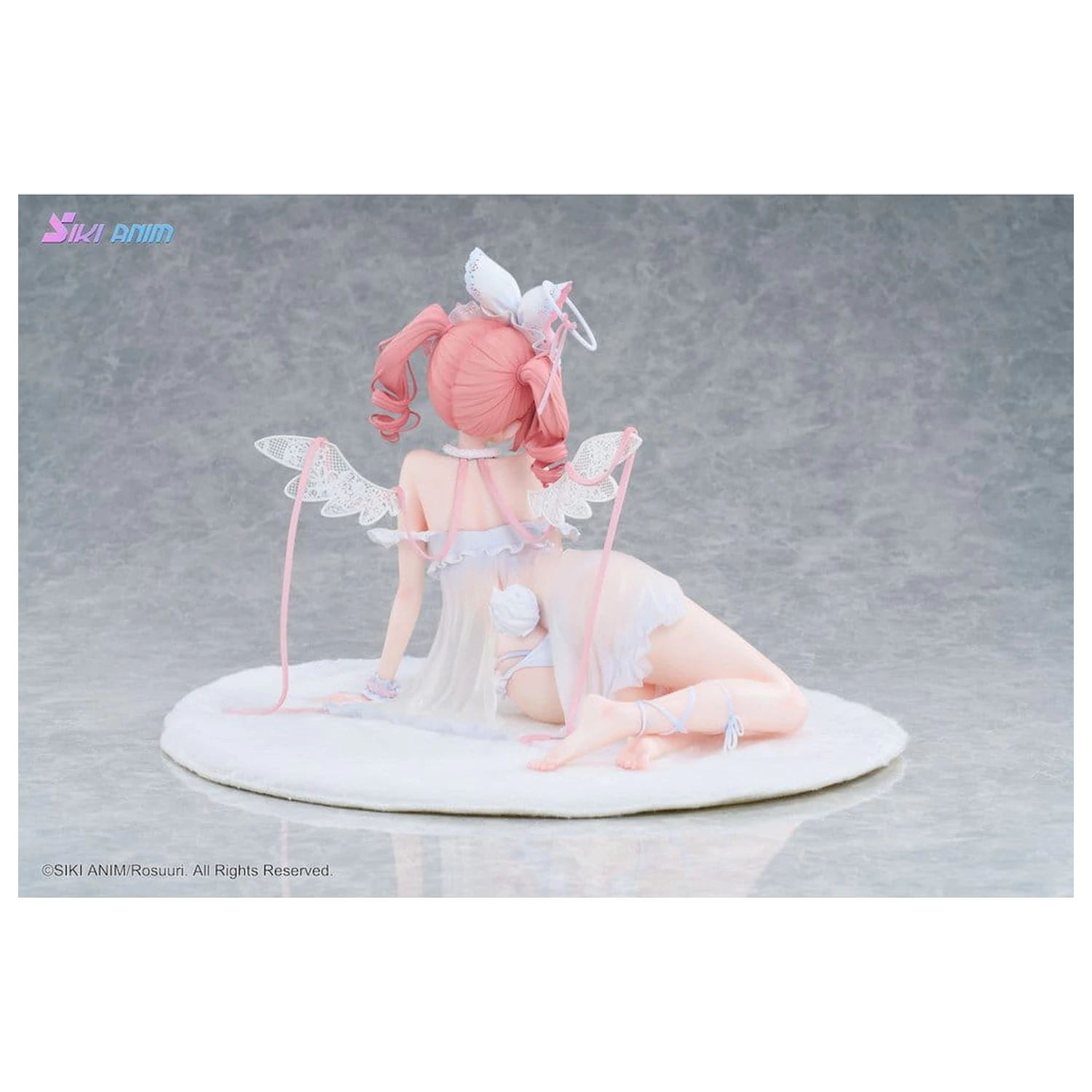 Figurina PVC Original Character 1/4 White Rabbit Rosu Angel Ver. Illustrated by Rosuuri Bonus Edition 23 cm poza produsului