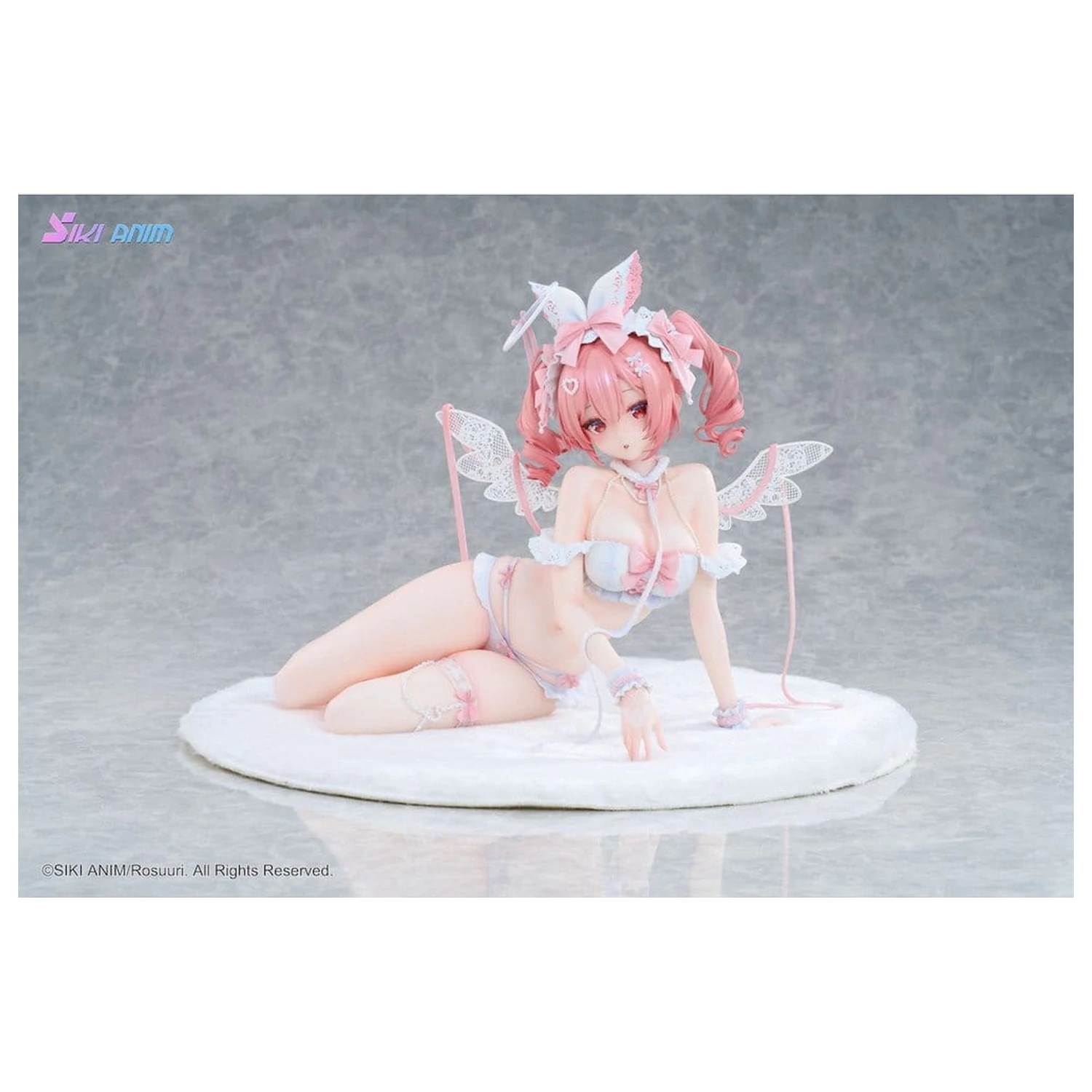 Figurina PVC Original Character 1/4 White Rabbit Rosu Angel Ver. Illustrated by Rosuuri Bonus Edition 23 cm poza produsului