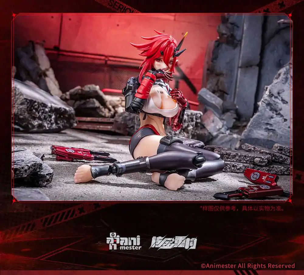 Original Character Seamless Action Figure 1/9 Wolf-Mastiff Force Karas Samurai 20 cm poza produsului