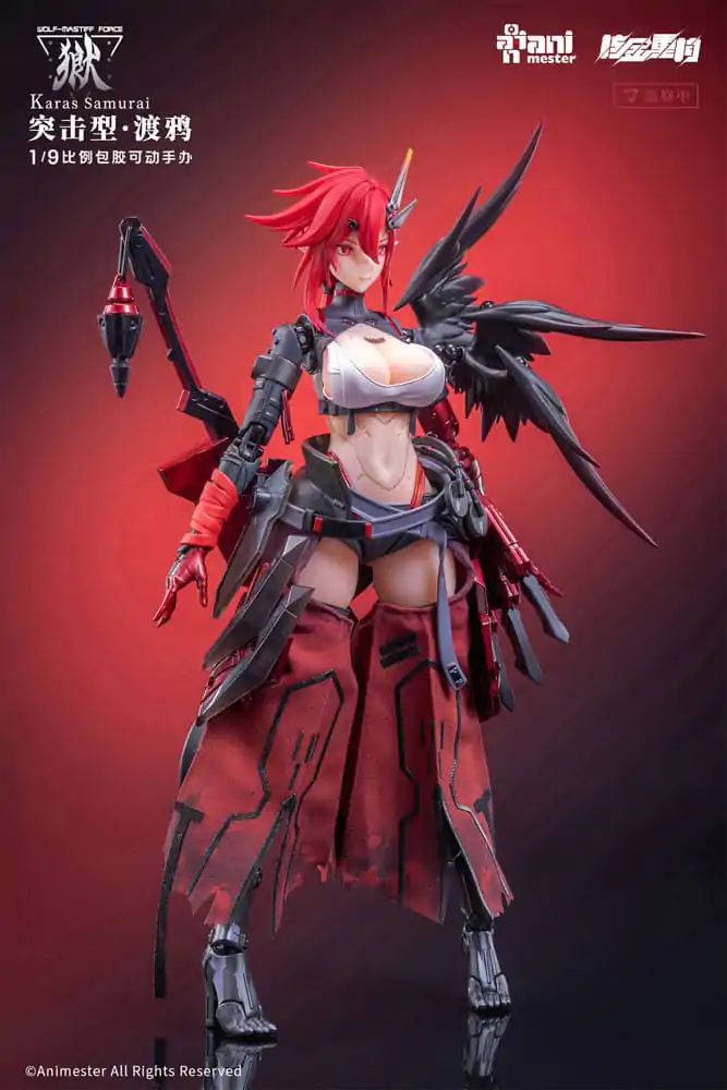 Original Character Seamless Action Figure 1/9 Wolf-Mastiff Force Karas Samurai 20 cm poza produsului