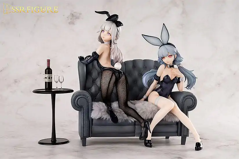 Figurină PVC Original Character SSR 1/7 Yi Ren Guan - House of Unhumans Jin Hua: Bunny Ver. + Qiao Er Combinatorial 23 cm poza produsului