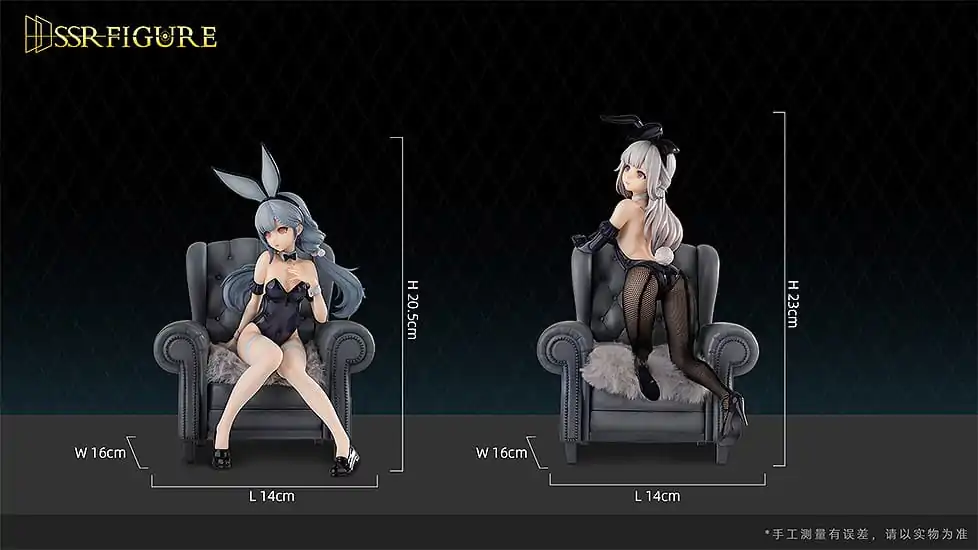 Figurină PVC Original Character SSR 1/7 Yi Ren Guan - House of Unhumans Jin Hua: Bunny Ver. + Qiao Er Combinatorial 23 cm poza produsului