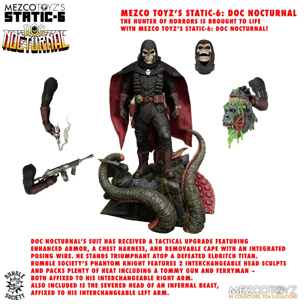 Figurină PVC Original Character Static-6 1/6 Rumble Society - Doc Nocturnal 38 cm poza produsului