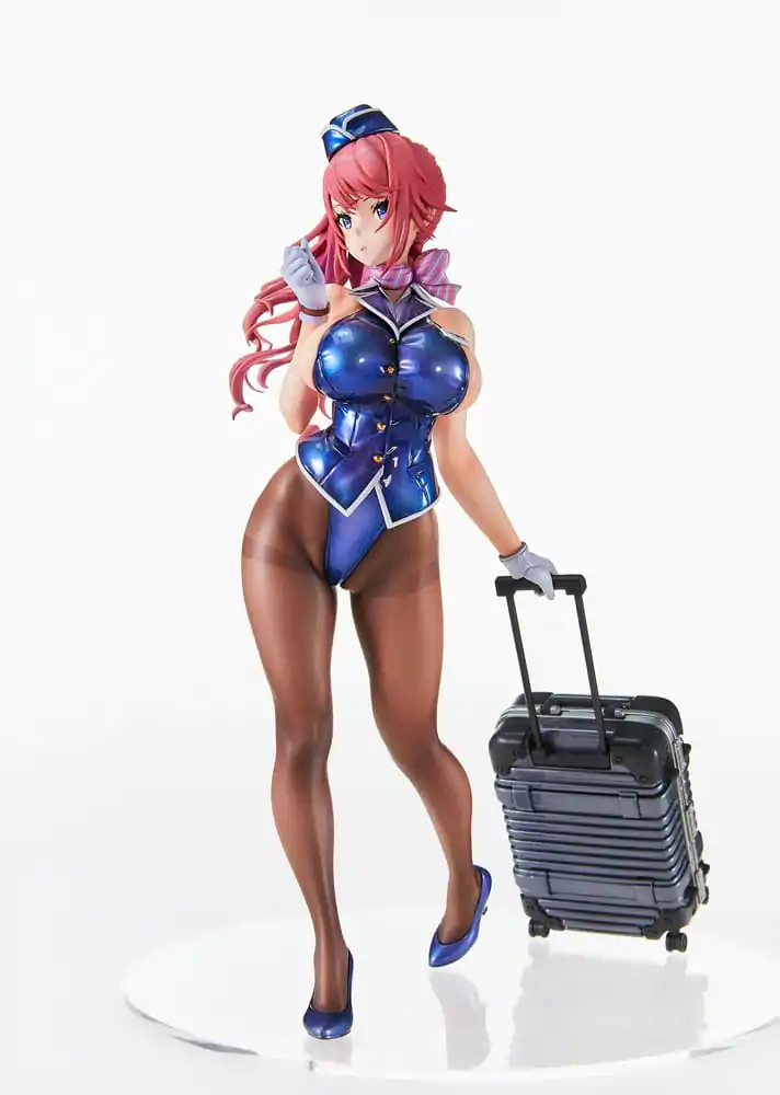 Statuie PVC Original Character Tight na Oshigoto Work 3: Cabin Attendant Aya Saionji 25 cm poza produsului