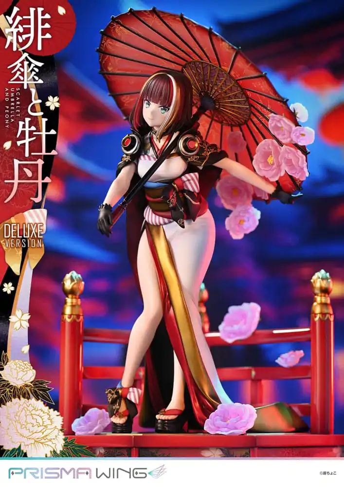 Ilustrație Originală de Fuzichoco Statuie PVC Prisma Wing 1/7 Umbrelă Stacojie Și Bujioc Versiune Deluxe 32 cm poza produsului