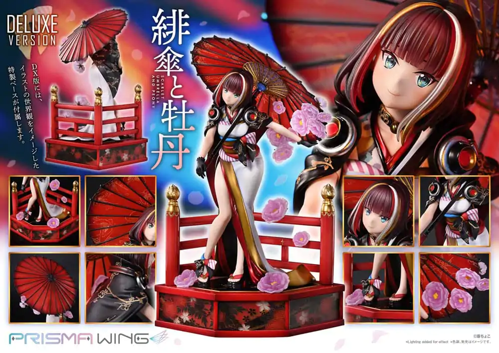Ilustrație Originală de Fuzichoco Statuie PVC Prisma Wing 1/7 Umbrelă Stacojie Și Bujioc Versiune Deluxe 32 cm poza produsului