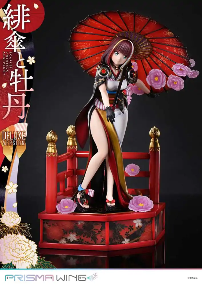Ilustrație Originală de Fuzichoco Statuie PVC Prisma Wing 1/7 Umbrelă Stacojie Și Bujioc Versiune Deluxe 32 cm poza produsului