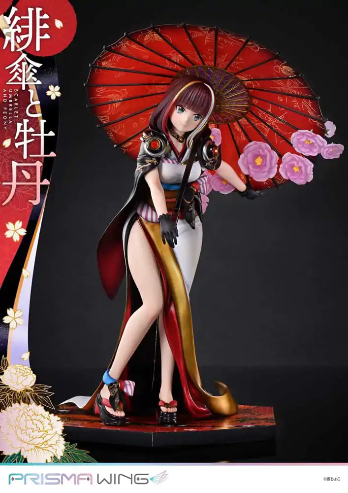 Ilustrație Originală de Fuzichoco Statuie PVC Prisma Wing 1/7 Umbrelă Stacojie Și Bujioc Versiune Deluxe 32 cm poza produsului