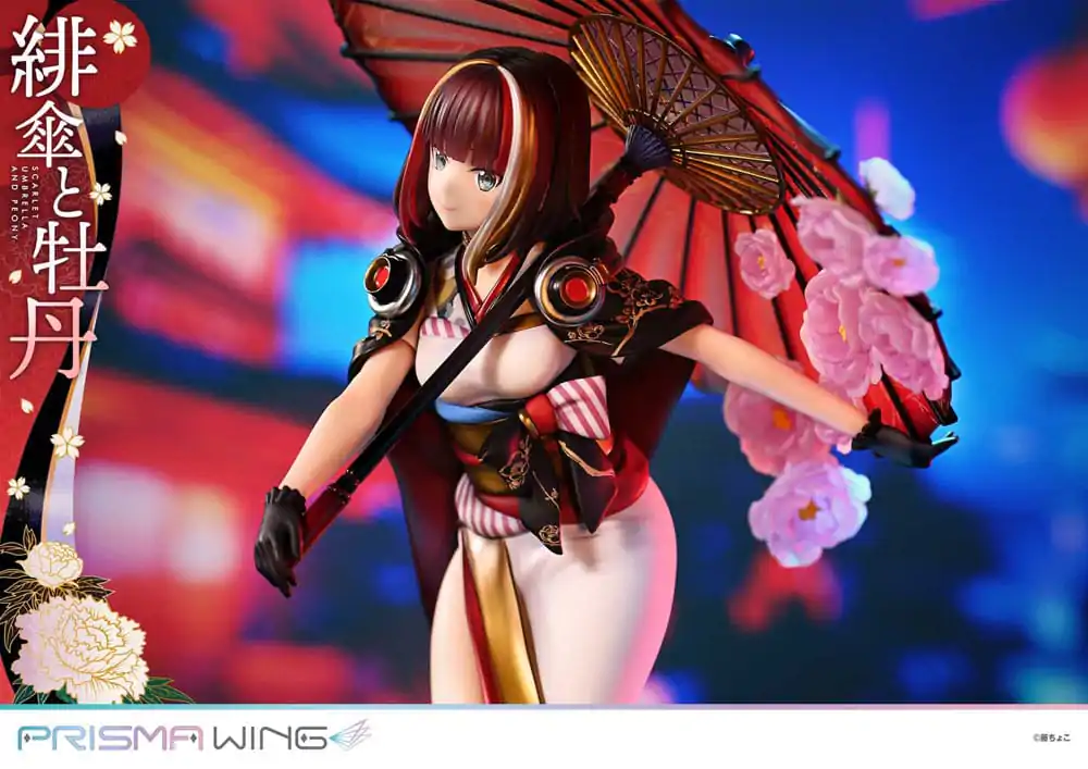Ilustrație Originală de Fuzichoco Statuie PVC Prisma Wing 1/7 Umbrelă Stacojie Și Bujor 28 cm poza produsului
