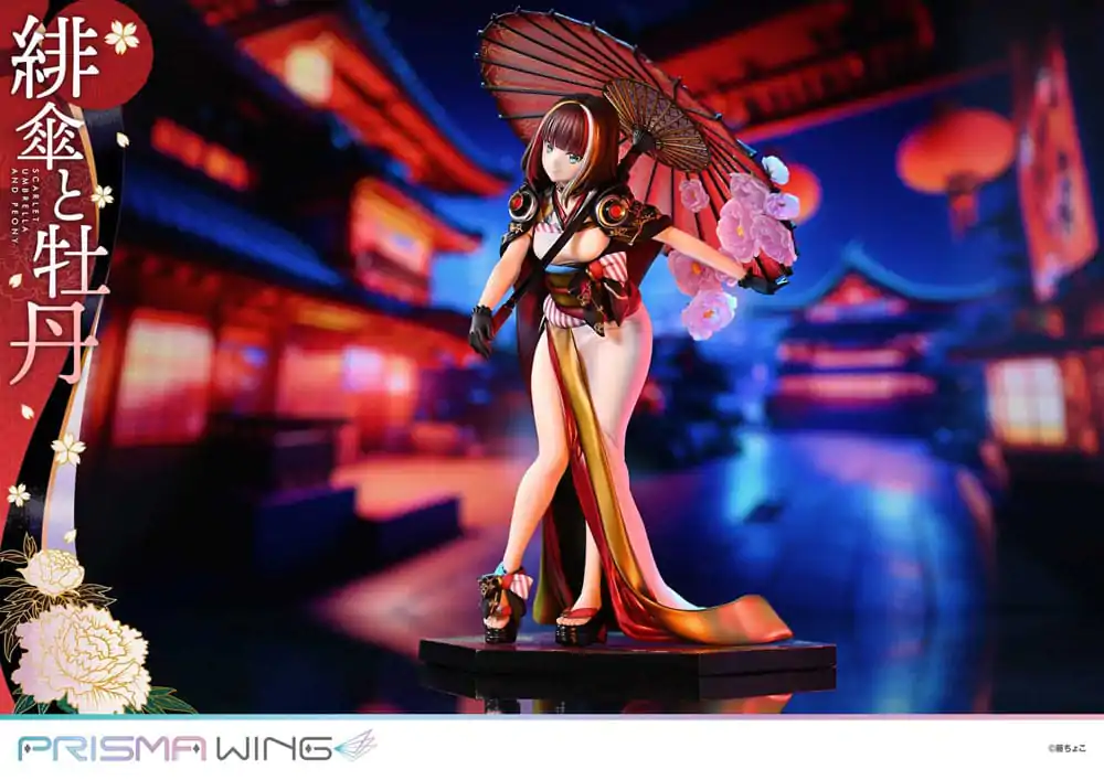 Ilustrație Originală de Fuzichoco Statuie PVC Prisma Wing 1/7 Umbrelă Stacojie Și Bujor 28 cm poza produsului