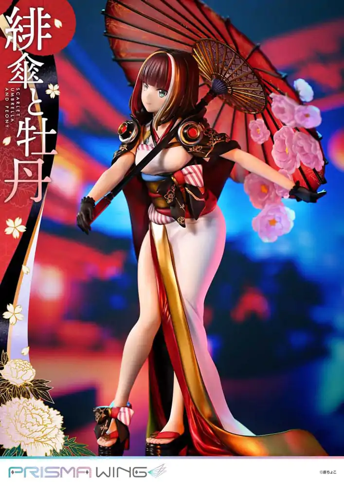 Ilustrație Originală de Fuzichoco Statuie PVC Prisma Wing 1/7 Umbrelă Stacojie Și Bujor 28 cm poza produsului