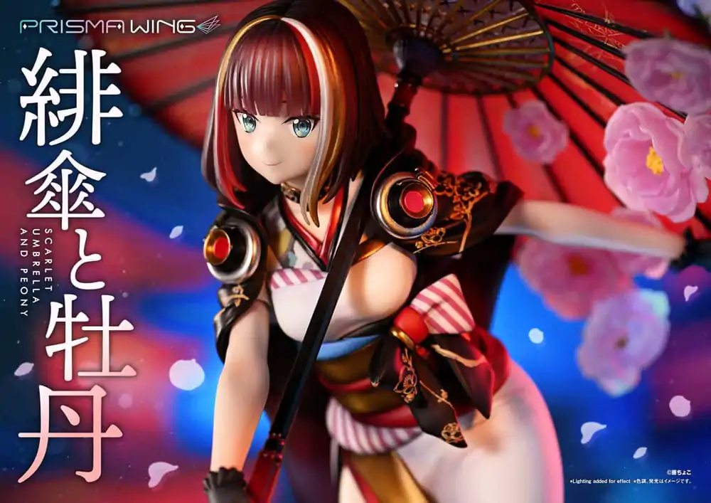 Ilustrație Originală de Fuzichoco Statuie PVC Prisma Wing 1/7 Umbrelă Stacojie Și Bujor 28 cm poza produsului