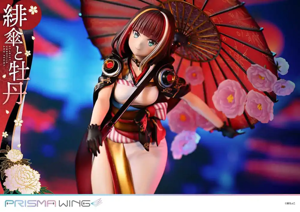 Ilustrație Originală de Fuzichoco Statuie PVC Prisma Wing 1/7 Umbrelă Stacojie Și Bujor 28 cm poza produsului