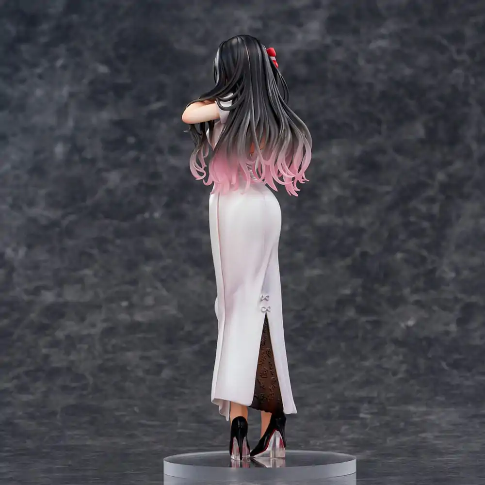 Statuie PVC Ilustrație Originală Mai Okuma illustration Healing-type white chinese dress lady 26 cm poza produsului