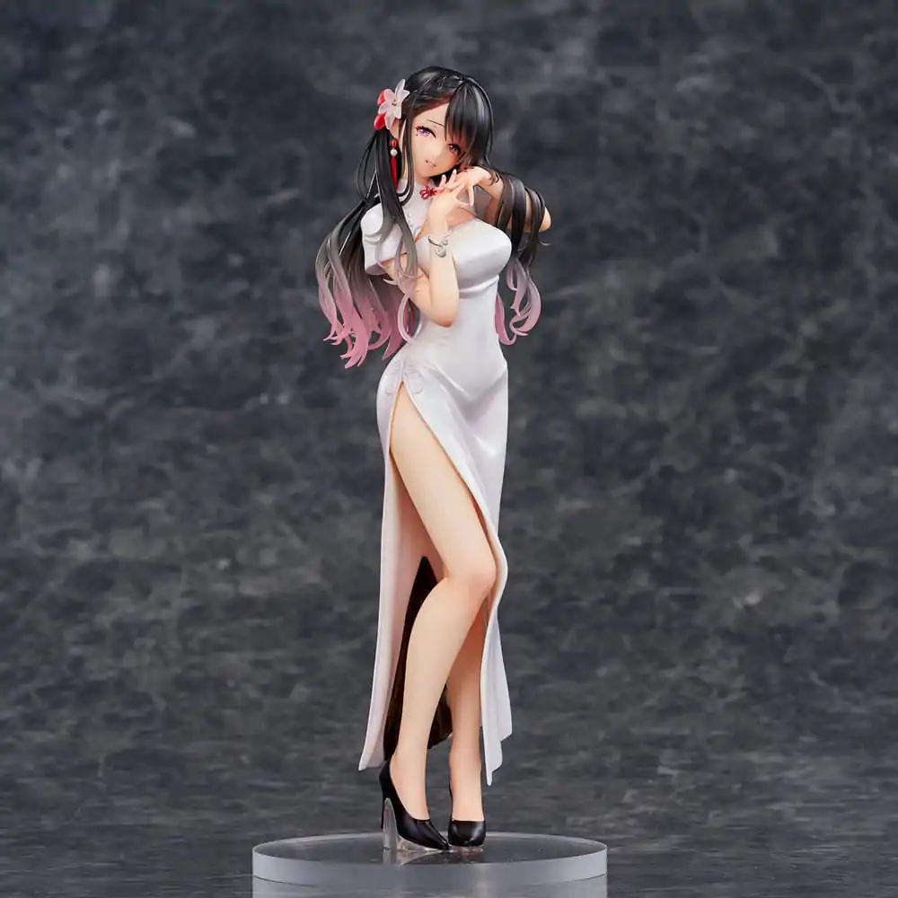 Statuie PVC Ilustrație Originală Mai Okuma illustration Healing-type white chinese dress lady 26 cm poza produsului