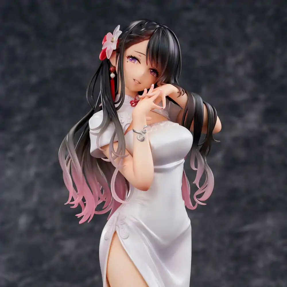Statuie PVC Ilustrație Originală Mai Okuma illustration Healing-type white chinese dress lady 26 cm poza produsului