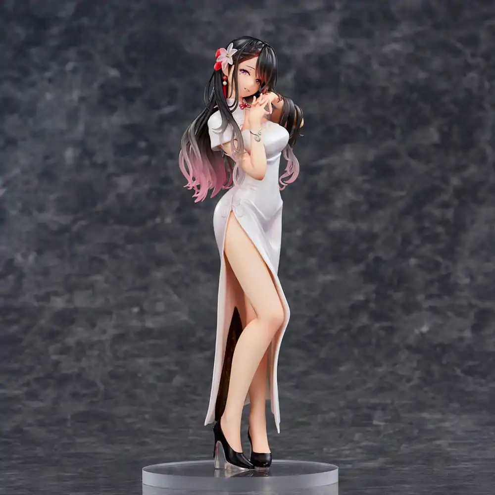 Statuie PVC Ilustrație Originală Mai Okuma illustration Healing-type white chinese dress lady 26 cm poza produsului