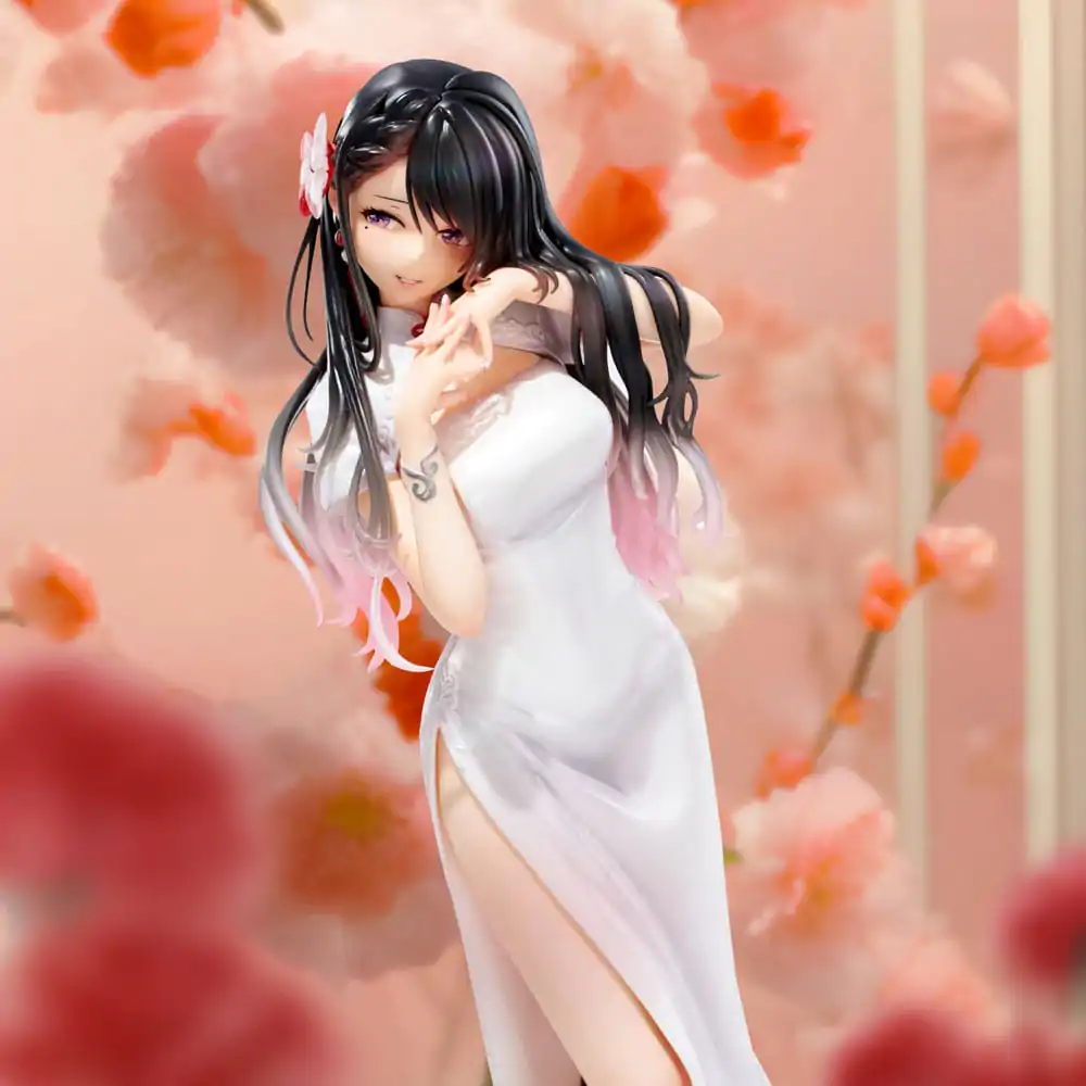 Statuie PVC Ilustrație Originală Mai Okuma illustration Healing-type white chinese dress lady 26 cm poza produsului