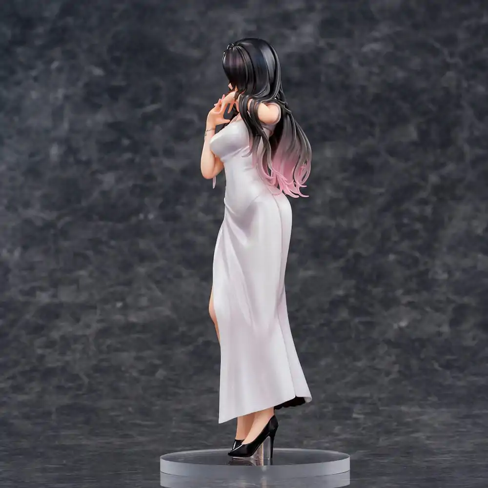 Statuie PVC Ilustrație Originală Mai Okuma illustration Healing-type white chinese dress lady 26 cm poza produsului