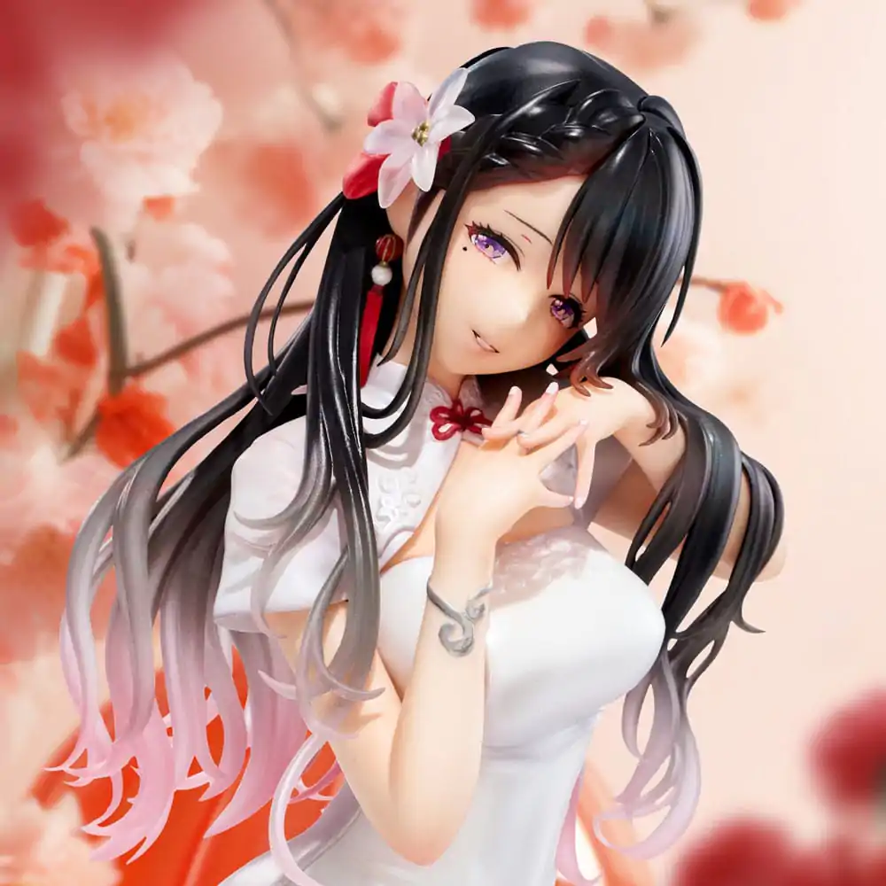 Statuie PVC Ilustrație Originală Mai Okuma illustration Healing-type white chinese dress lady 26 cm poza produsului