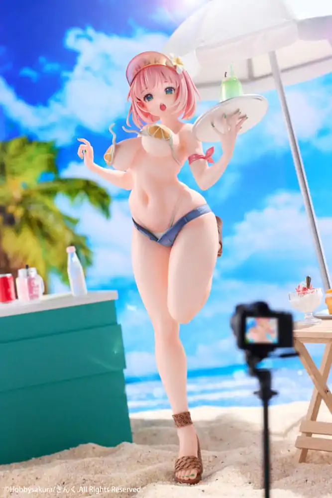 Statuie PVC Ilustrație Originală 1/7 Ilustrație Chelner de Vară de Kink Ediție Limitată 25 cm poza produsului