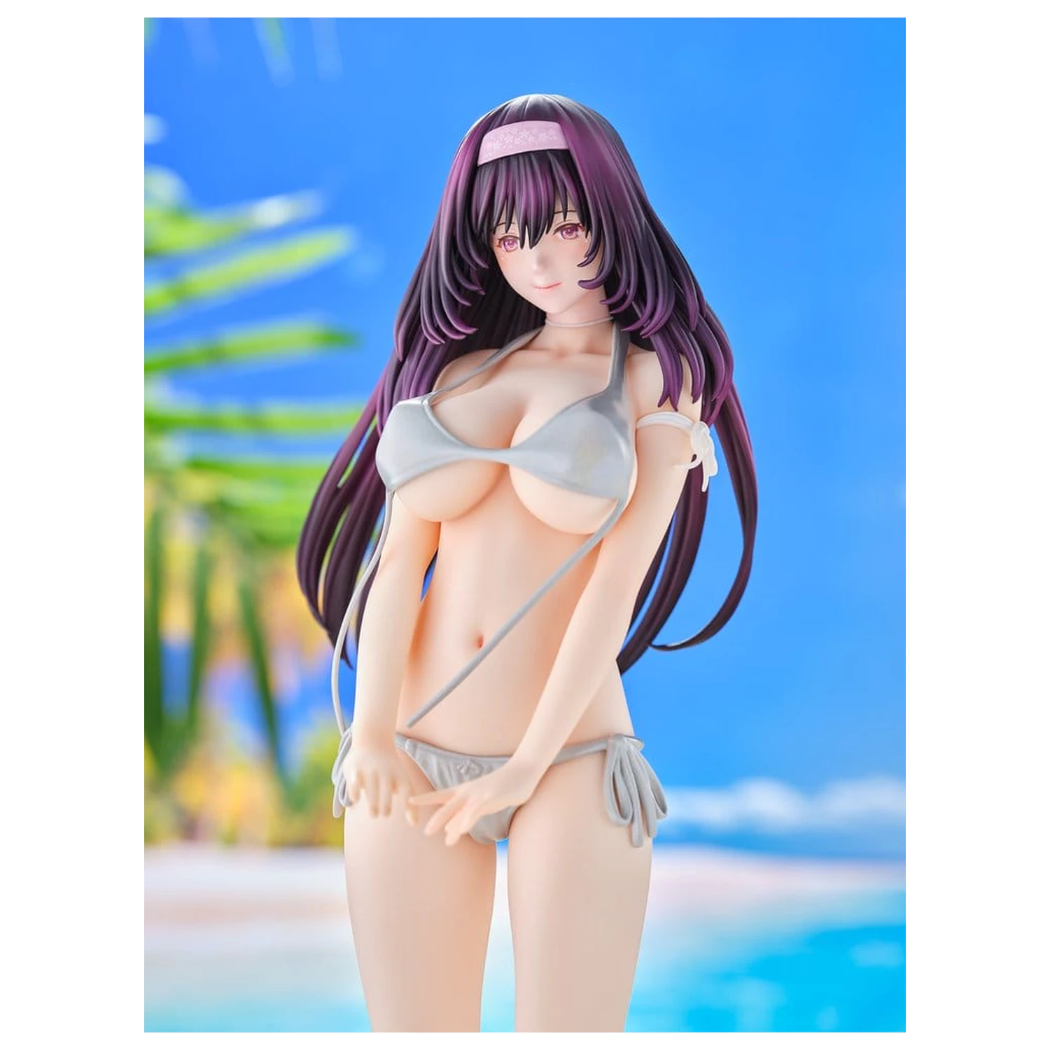 Statueta Model Original 1/5 Tomoe Sakura Swimsuit Black Hair Ver. Ilustratie de Toshi Tsutakaze 32 cm poza produsului