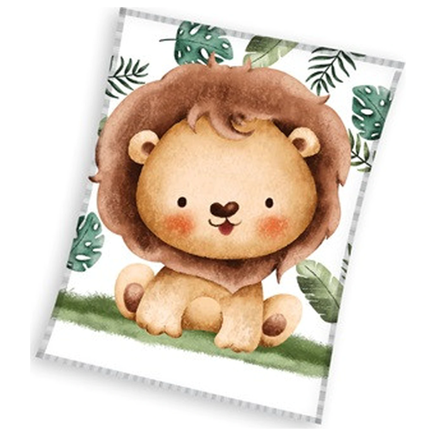 Lion Giggles Pătură din fleece 110x140cm poza produsului