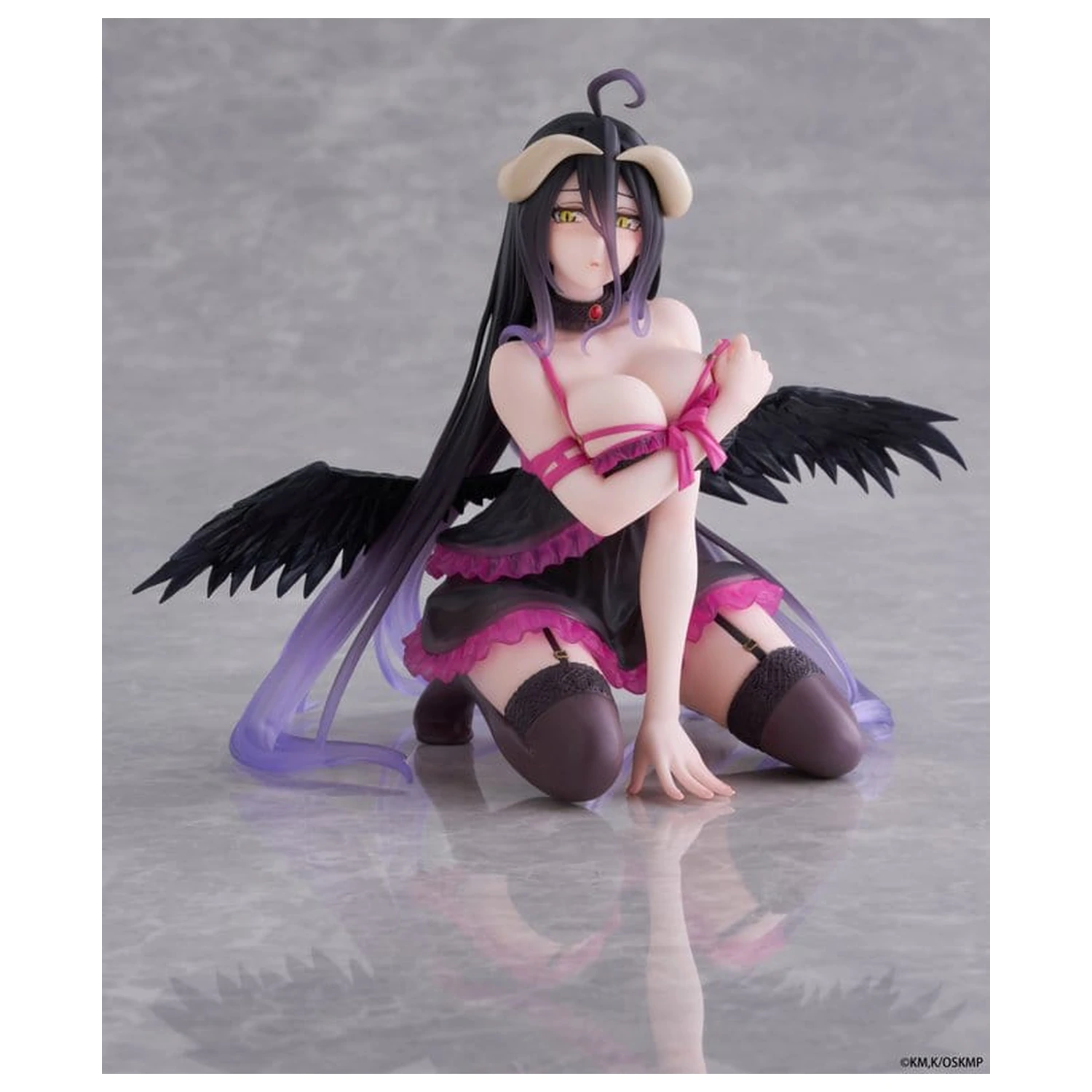 Overlord Figura de birou drăguță din PVC Albedo (versiunea în neglijeu) 13 cm poza produsului