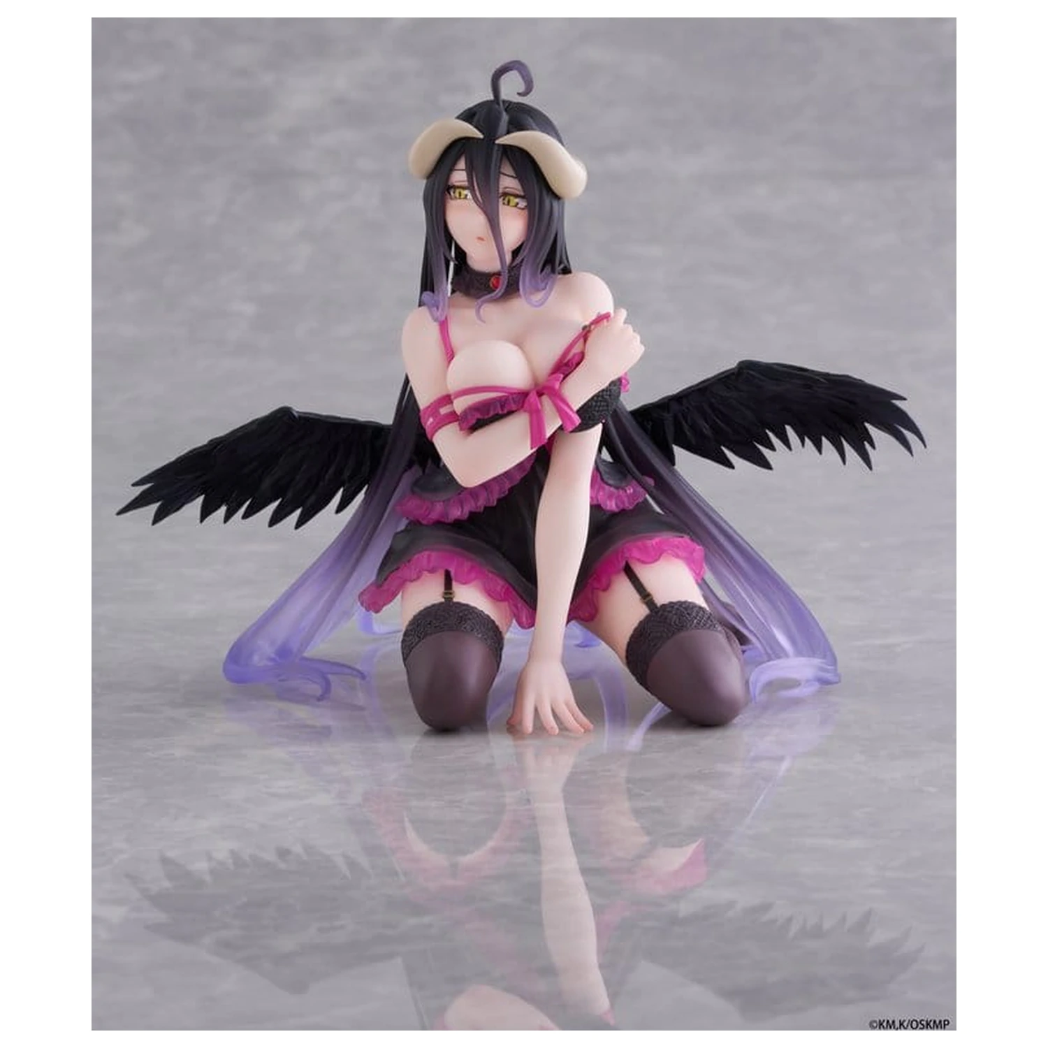 Overlord Figura de birou drăguță din PVC Albedo (versiunea în neglijeu) 13 cm poza produsului