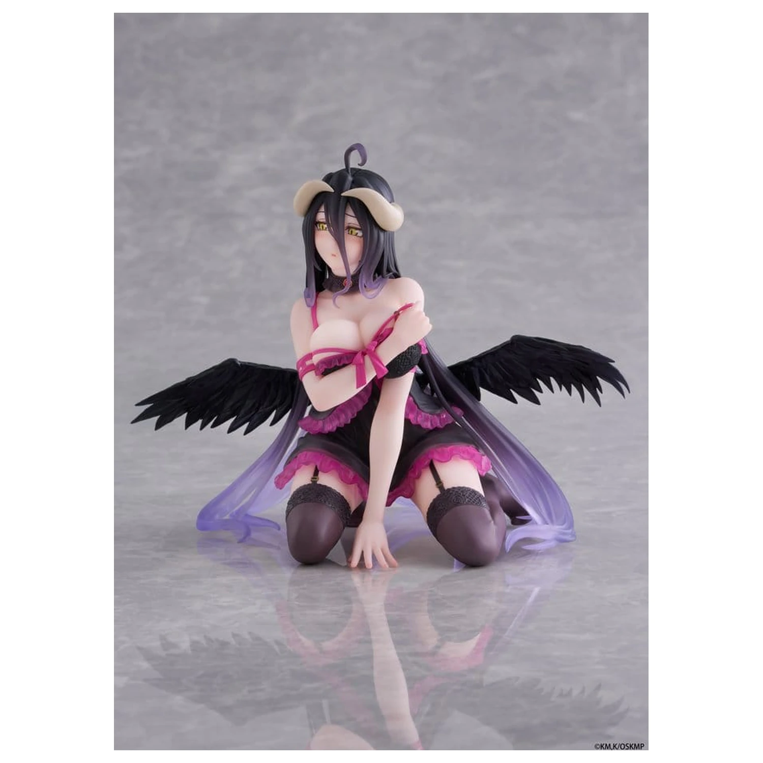 Overlord Figura de birou drăguță din PVC Albedo (versiunea în neglijeu) 13 cm poza produsului