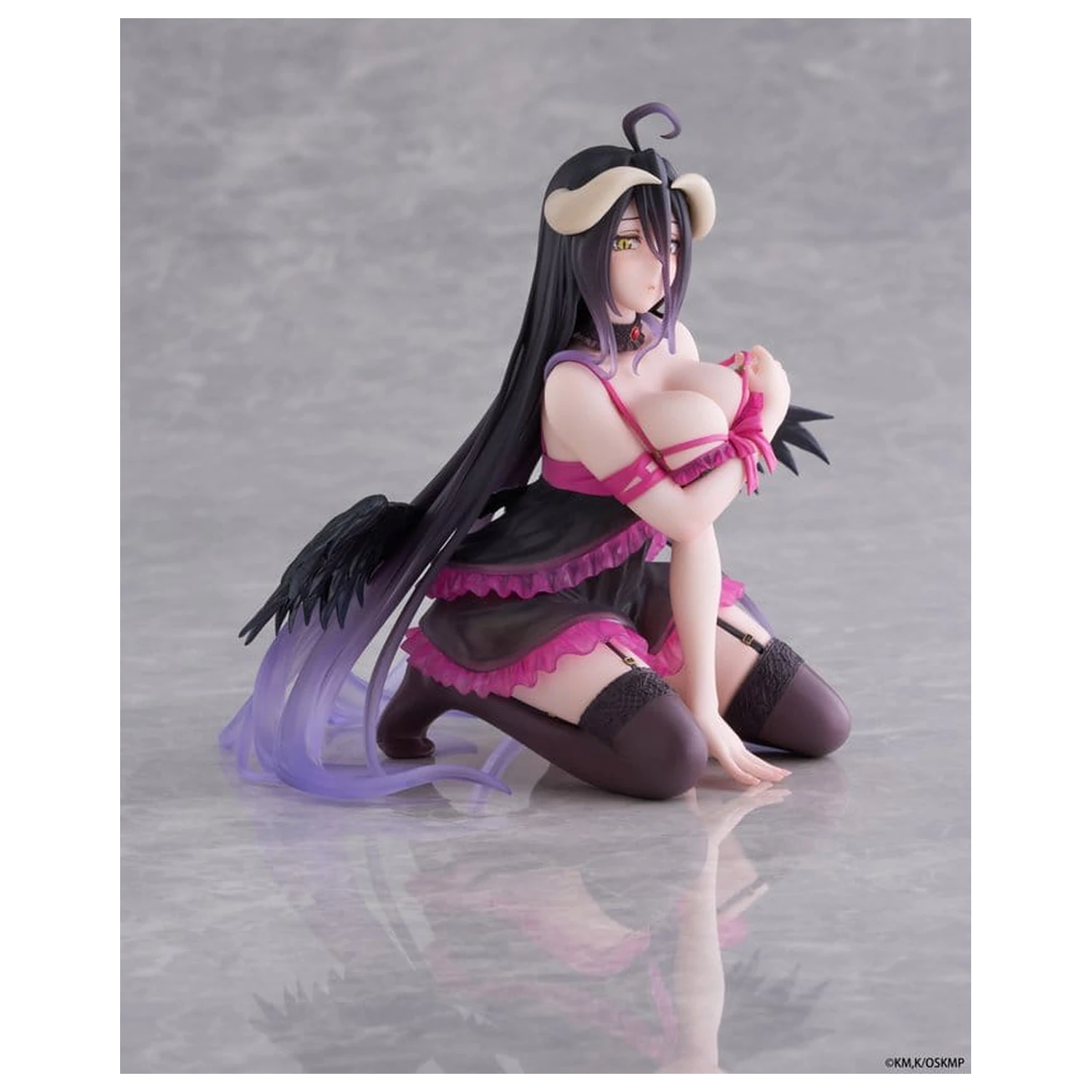 Overlord Figura de birou drăguță din PVC Albedo (versiunea în neglijeu) 13 cm poza produsului
