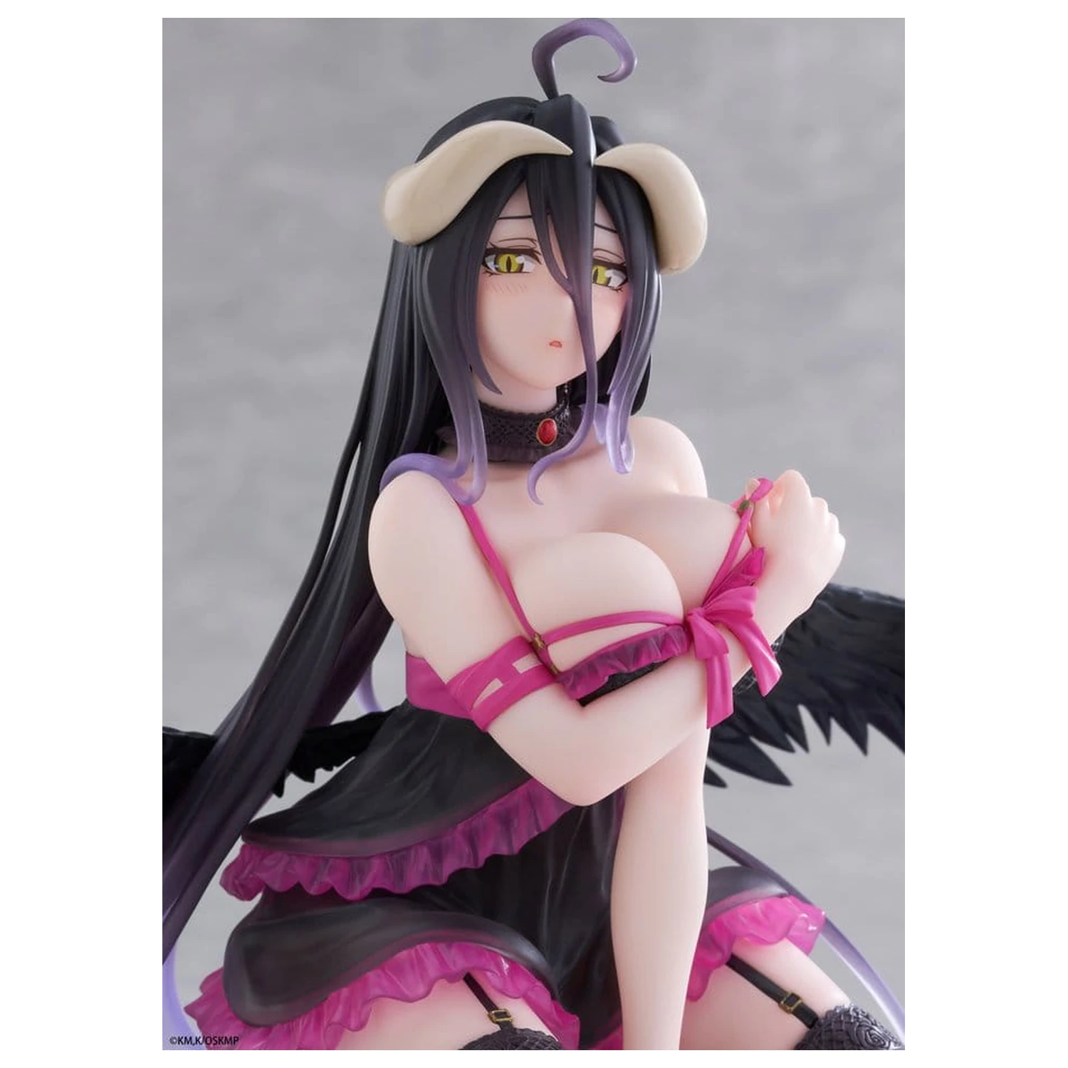 Overlord Figura de birou drăguță din PVC Albedo (versiunea în neglijeu) 13 cm poza produsului