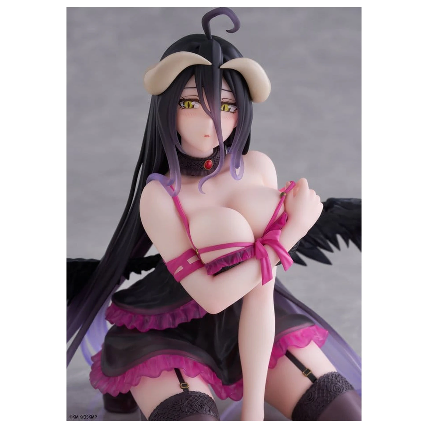 Overlord Figura de birou drăguță din PVC Albedo (versiunea în neglijeu) 13 cm poza produsului
