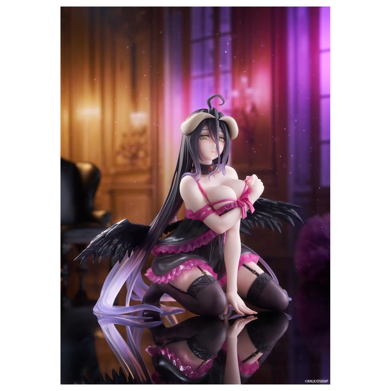 Overlord Figura de birou drăguță din PVC Albedo (versiunea în neglijeu) 13 cm poza produsului