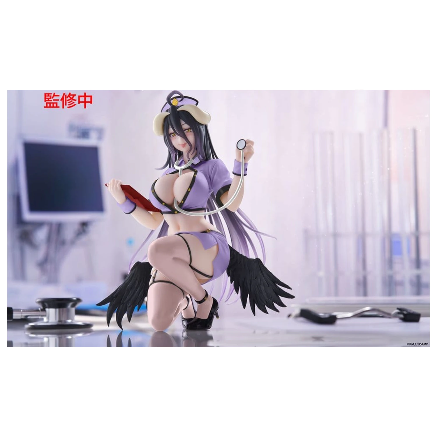 Overlord PVC Figura de birou drăguță Albedo (Nurse Ver.) Renewal 13 cm poza produsului