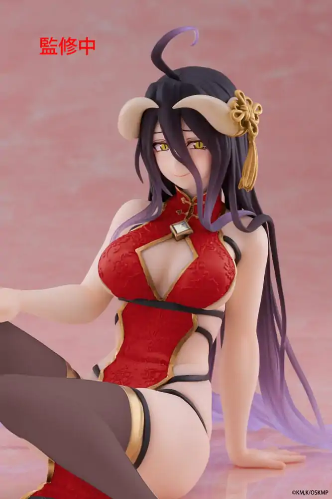 Statuie PVC Desktop Figurina Drăguță Albedo Chinese Dress Ver. Renewal 13 cm poza produsului