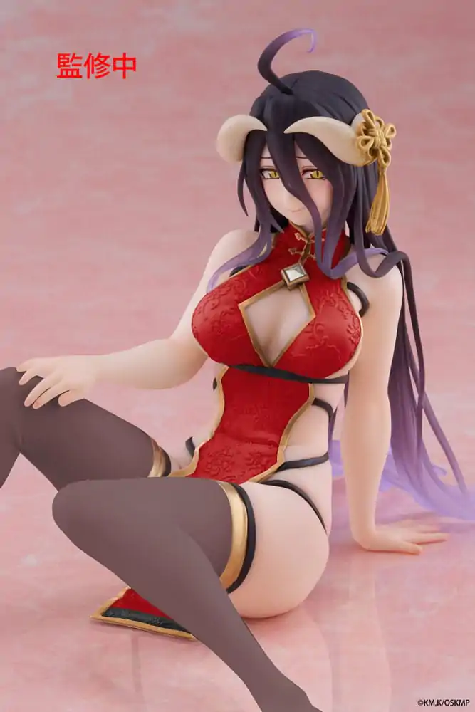 Statuie PVC Desktop Figurina Drăguță Albedo Chinese Dress Ver. Renewal 13 cm poza produsului
