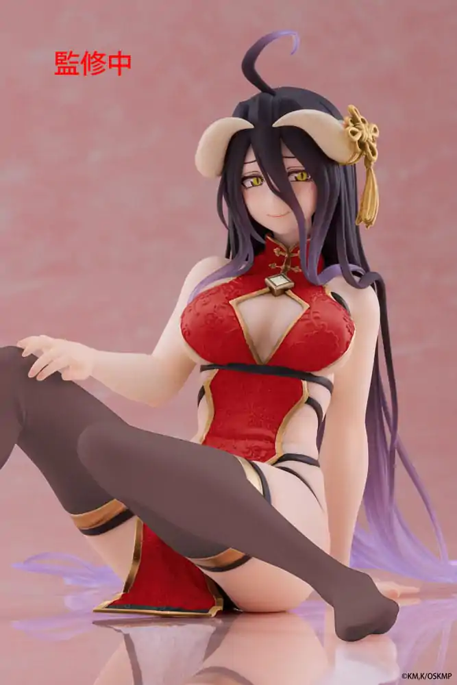 Statuie PVC Desktop Figurina Drăguță Albedo Chinese Dress Ver. Renewal 13 cm poza produsului