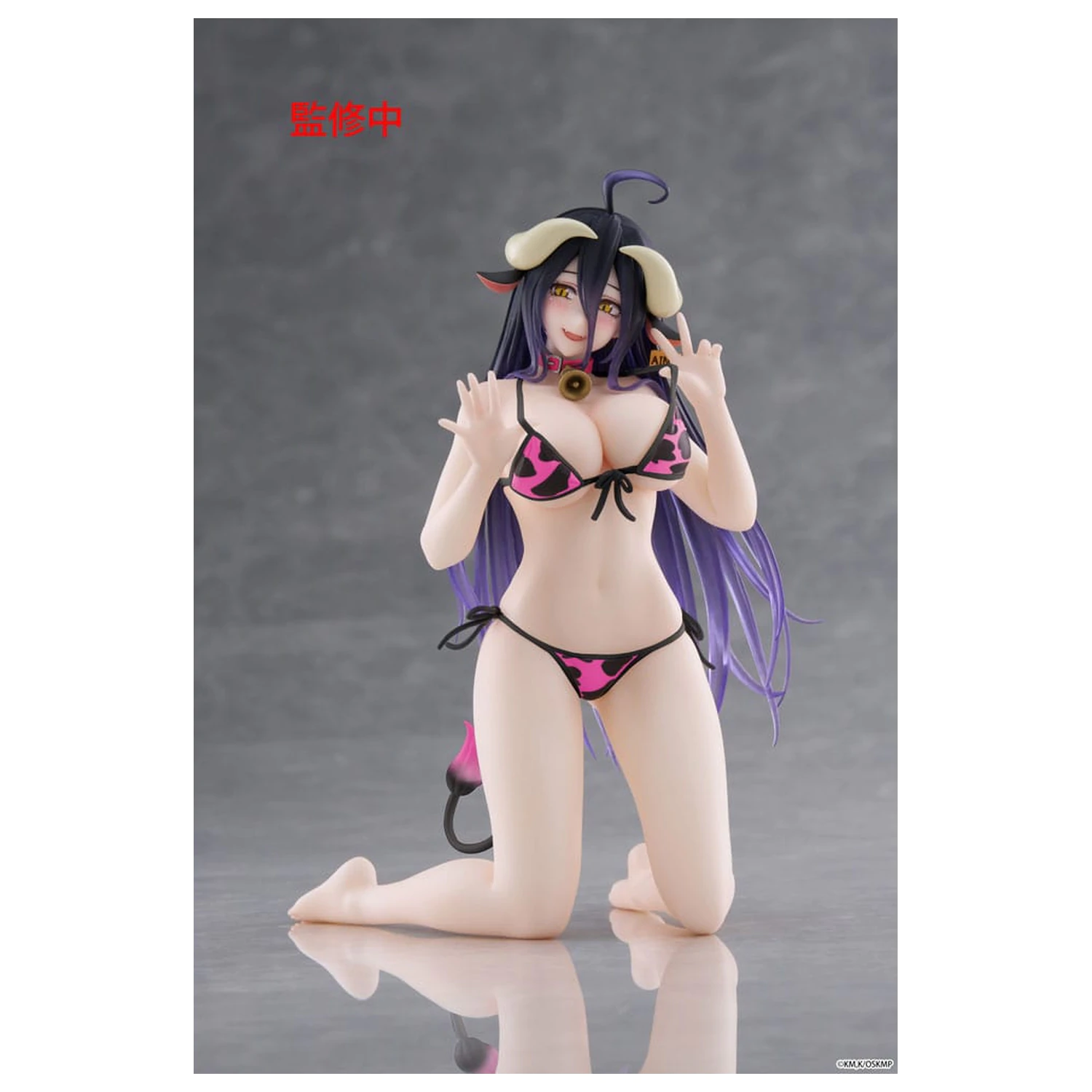 Overlord Statuie PVC Figurina de birou draguta Albedo Cow-Print Swimsuit Ver. Renewal 13 cm poza produsului