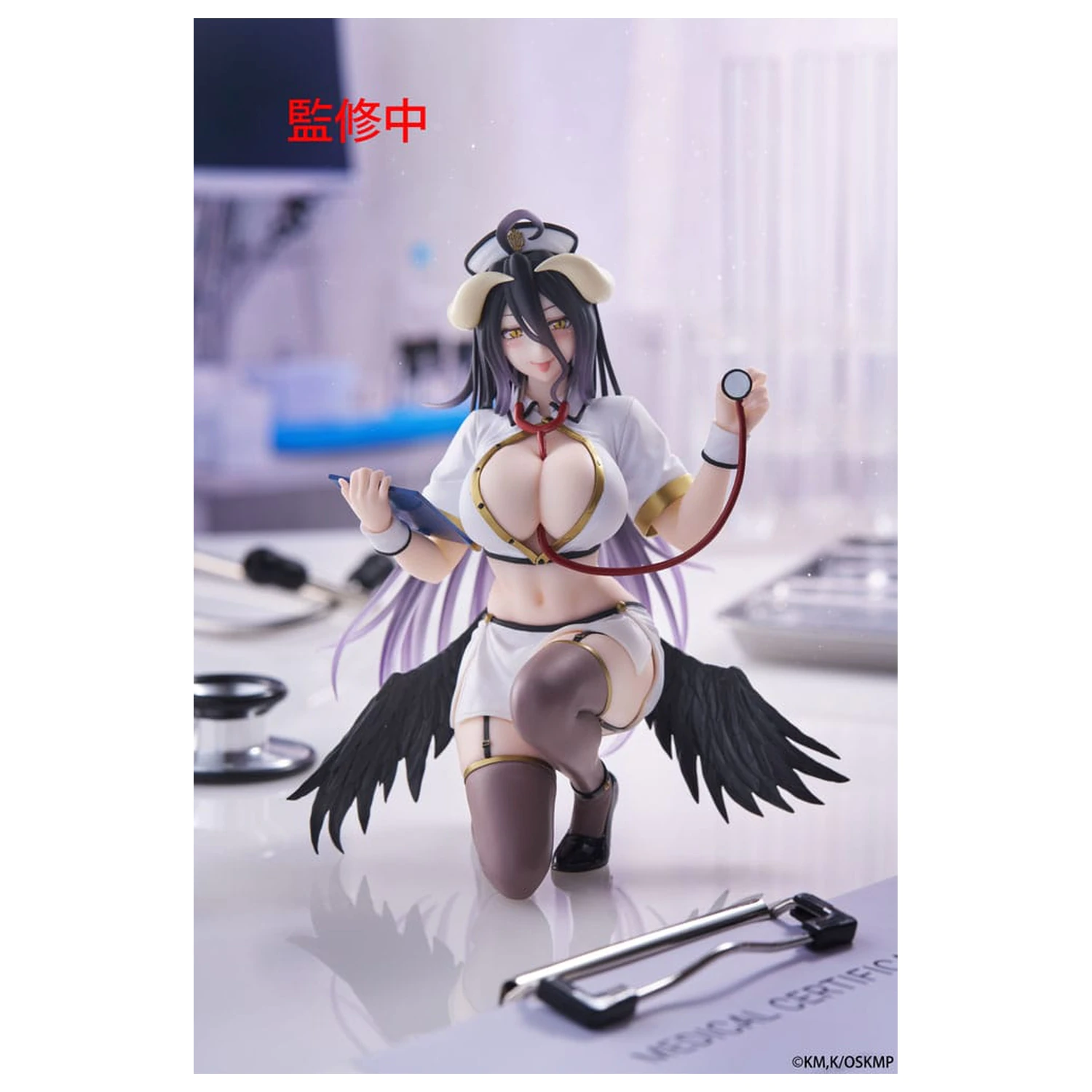 Statueta din PVC Overlord Desktop Cute Figure Albedo Nurse Ver. Renewal 13 cm poza produsului