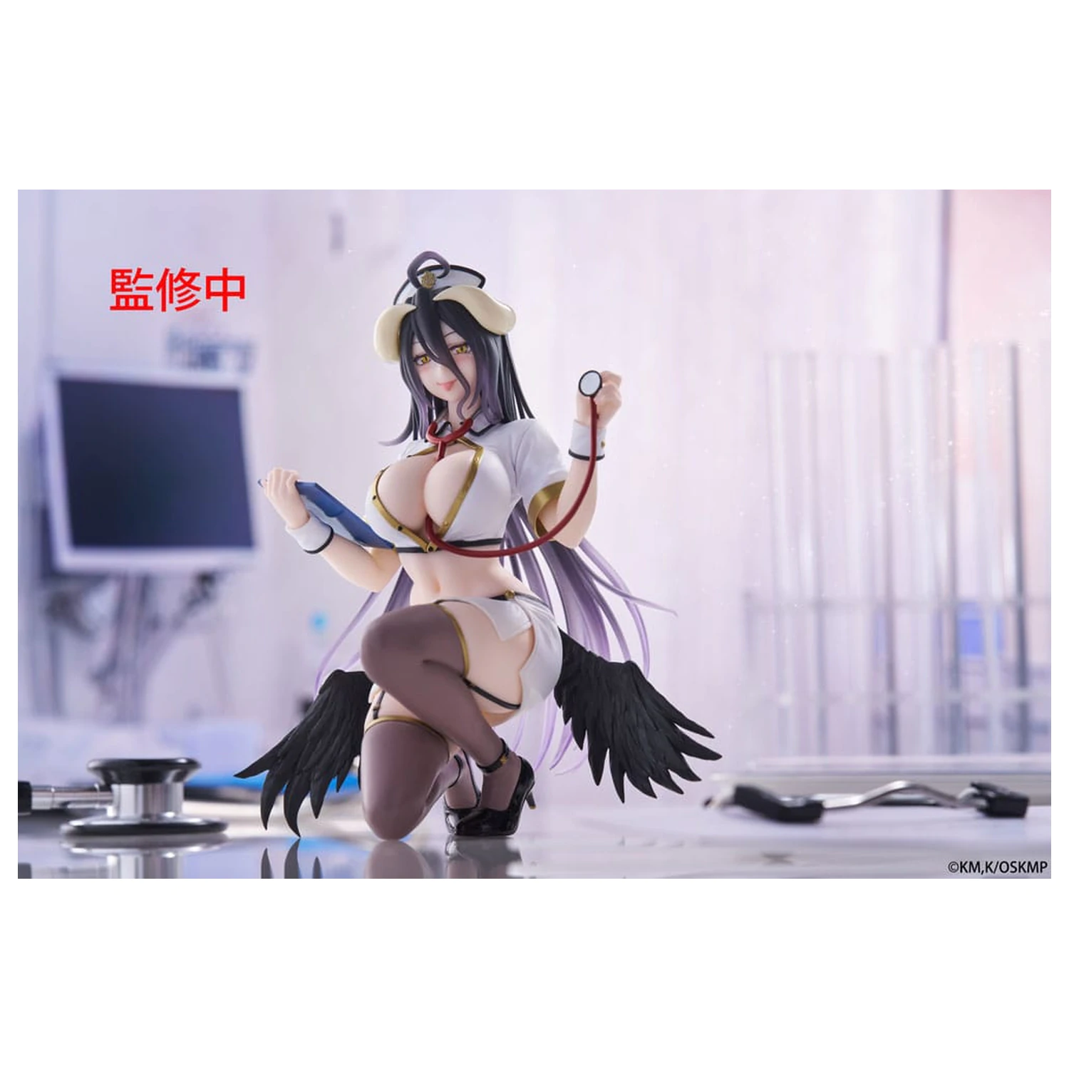 Statueta din PVC Overlord Desktop Cute Figure Albedo Nurse Ver. Renewal 13 cm poza produsului
