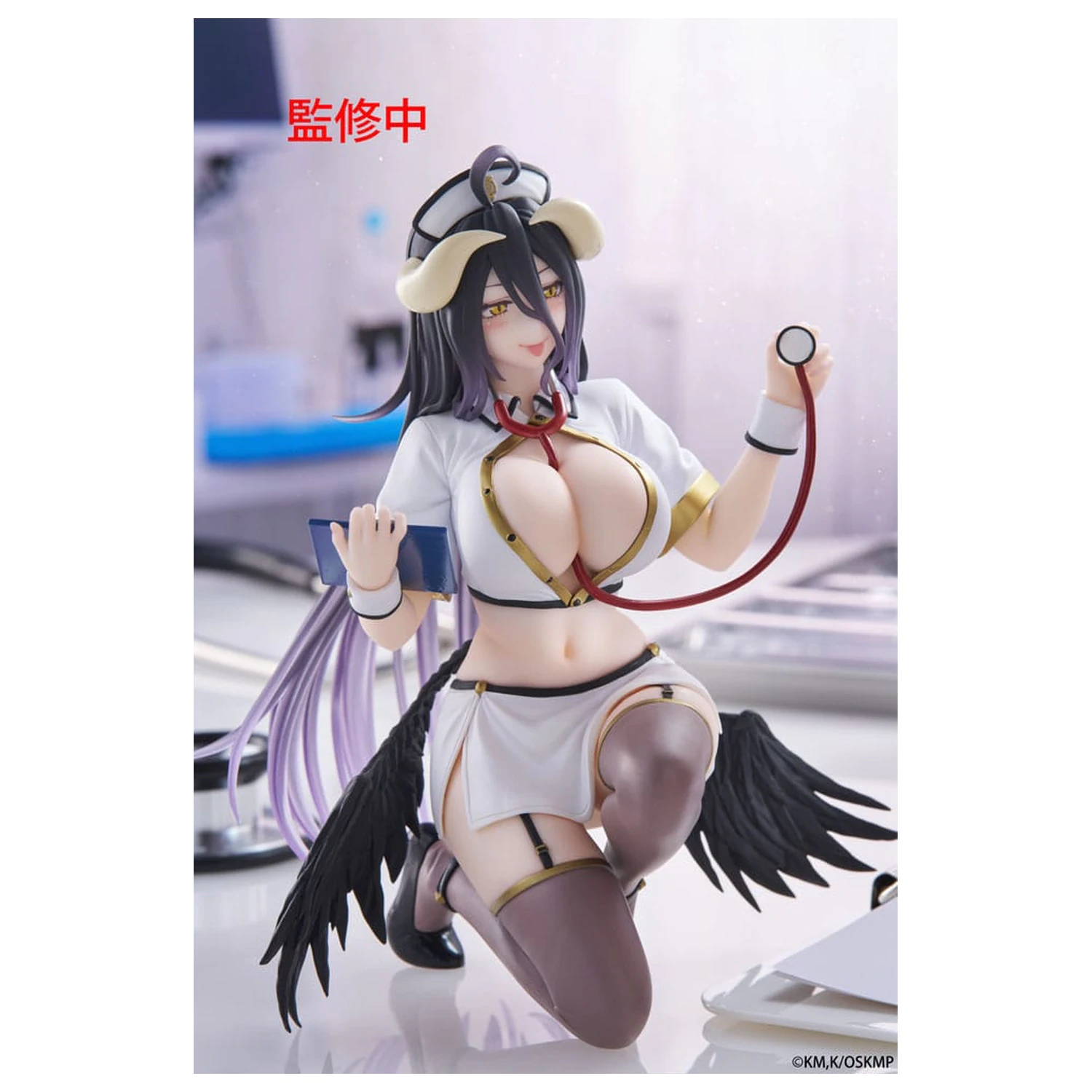 Statueta din PVC Overlord Desktop Cute Figure Albedo Nurse Ver. Renewal 13 cm poza produsului